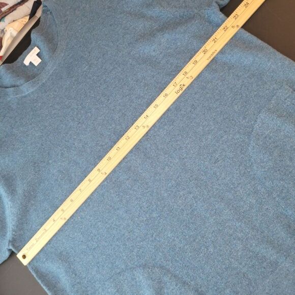 Pure Jill Blue Alpaca Blend Pocket Sweater Large Petite - Picture 8 of 10